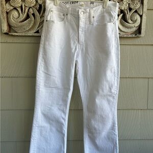 J Crew White Bootcut Jeans Billie 30